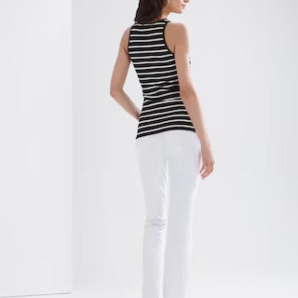 WHBM® FORME Rib Halter Top (M) - Picture 3 of 10